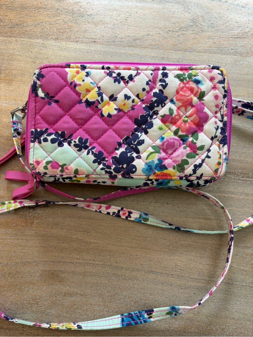 Vera Bradley Trellis Patchwork RFID All-In-One Crossbody Bag - Picture 2 of 7